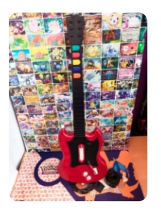 Guitarra PS2 Rock Band roja
