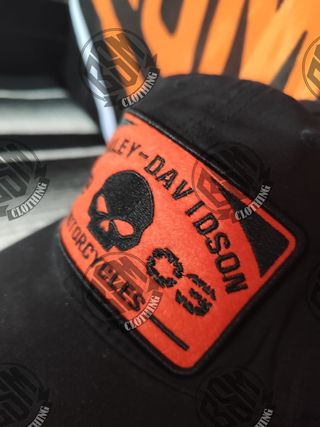 Cappellino Harley Davidson - patch skull