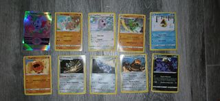 10 cartas Pokemon - ¡Buen estado!