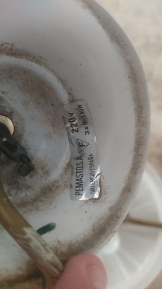 Lámpara dormitorio rosa-dorada