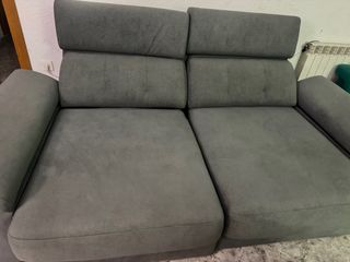 Sofá cama gris - 2 plazas
