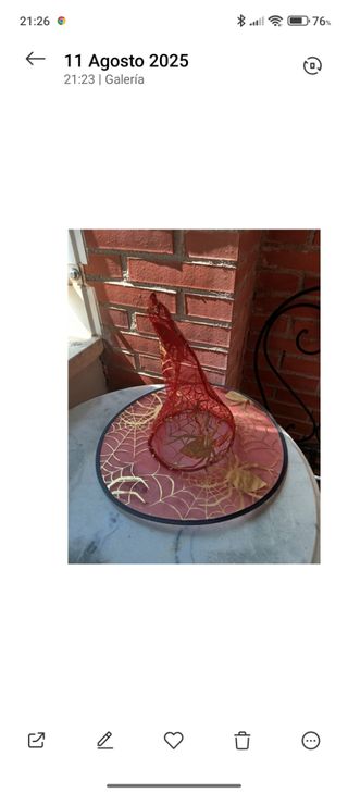 Sombrero bruja rojo - Halloween