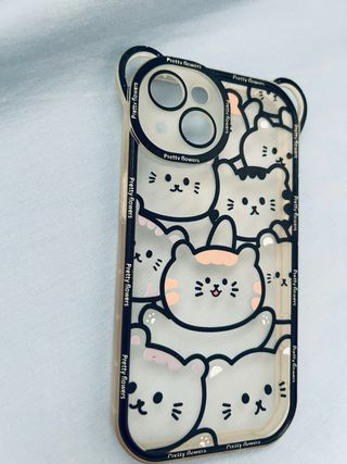 Funda iPhone 14 con diseño de gatitos