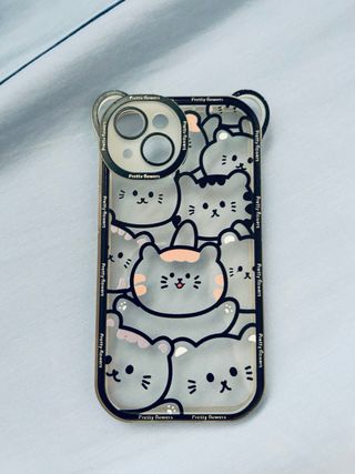 Funda iPhone 14 con diseño de gatitos