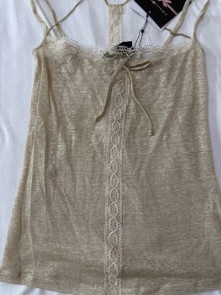 Top tirantes beige - NUEVO