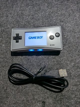 GameBoy Micro gris plata