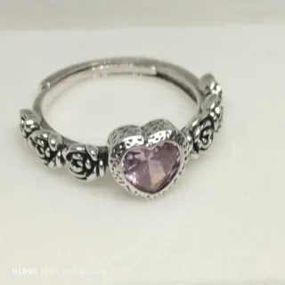 Anillo ajustable chakra Corazón rosa Ref. AJ30