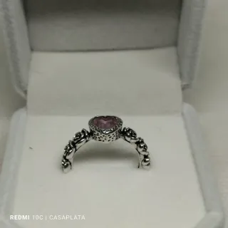Anillo ajustable chakra Corazón rosa Ref. AJ30