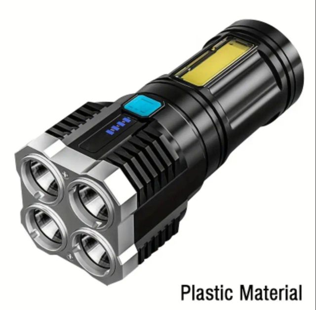 Linterna LED 4x + Luz COB