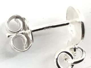 pendientes plata 925mm con piedra con circonita