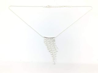 collar plata 925mm con piedra con circonita 22cm
