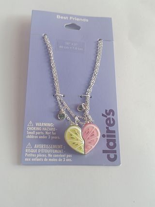 Collares BFF Claire's - Limón-Pomelo