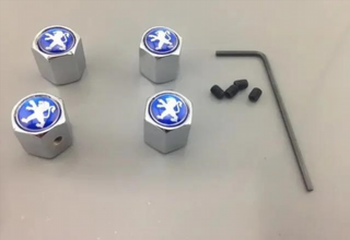 TAPONES ANTIRROBO PEUGEOT VÁLVULAS LLANTAS