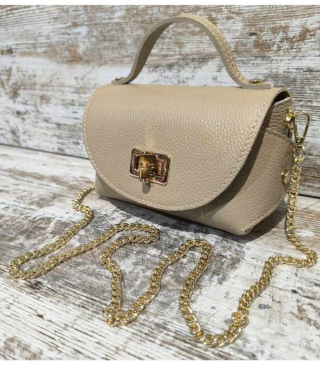 Mini bandolera amarilla Bambú