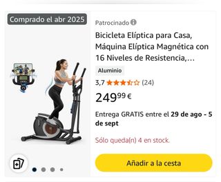 Bicicleta Elíptica - 16 Niveles