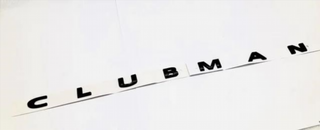 EMBLEMA LOGO TRASERO NEGRO CLUBMAN DE MINI C
