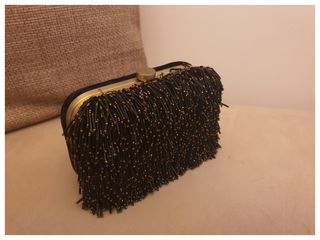 Bolso fiesta terciopelo+abalorio