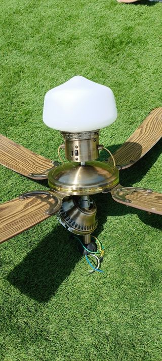 Ventilador techo madera 102cm diámetro