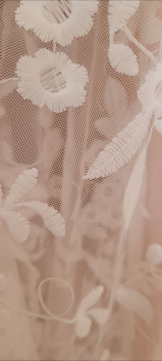 Vestido novia blanco boda bohemio - Talla L