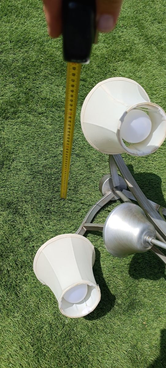 Lámpara 3 luces - Plateada