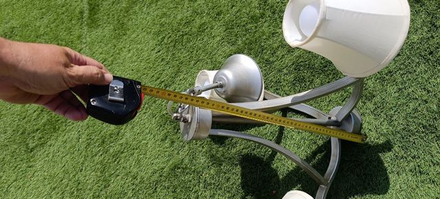 Lámpara 3 luces - Plateada