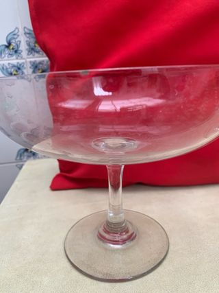 2 fruteros cristal vintage