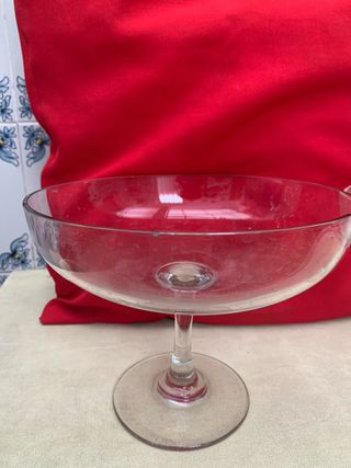 2 fruteros cristal vintage