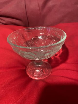 2 fruteros cristal vintage