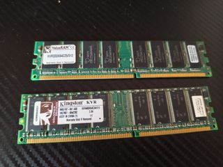 2x Kingston 512MB RAM 400MHz DDR