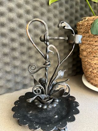 2 Candelabros  Candelabro forjado hecho a mano