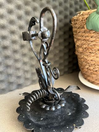 2 Candelabros  Candelabro forjado hecho a mano