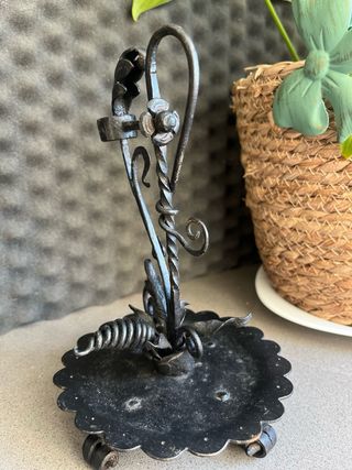 2 Candelabros  Candelabro forjado hecho a mano