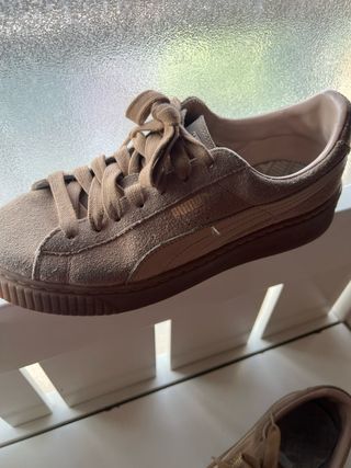 PUMA Suede Platform Beige