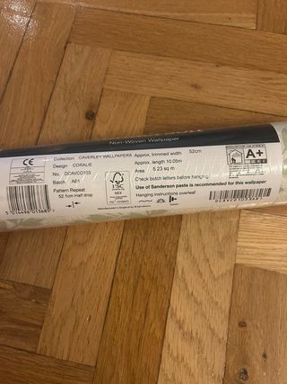 Papel pintado Sanderson - hojas Verde