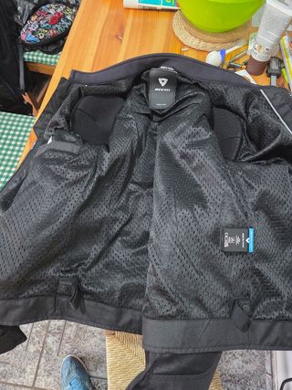 Chaqueta moto REV'IT! negra, talla S