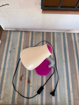 Flexo vintage rosa y blanco