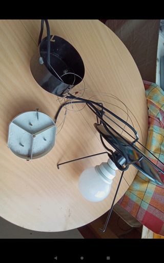 Lámpara colgante negra
