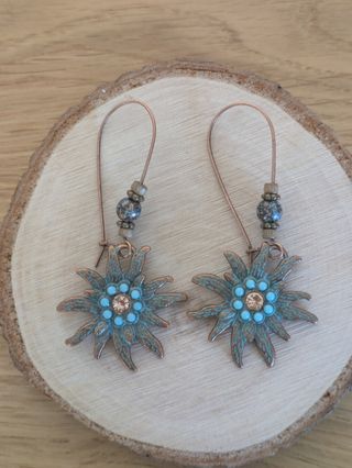 Pendientes turquesa vintage