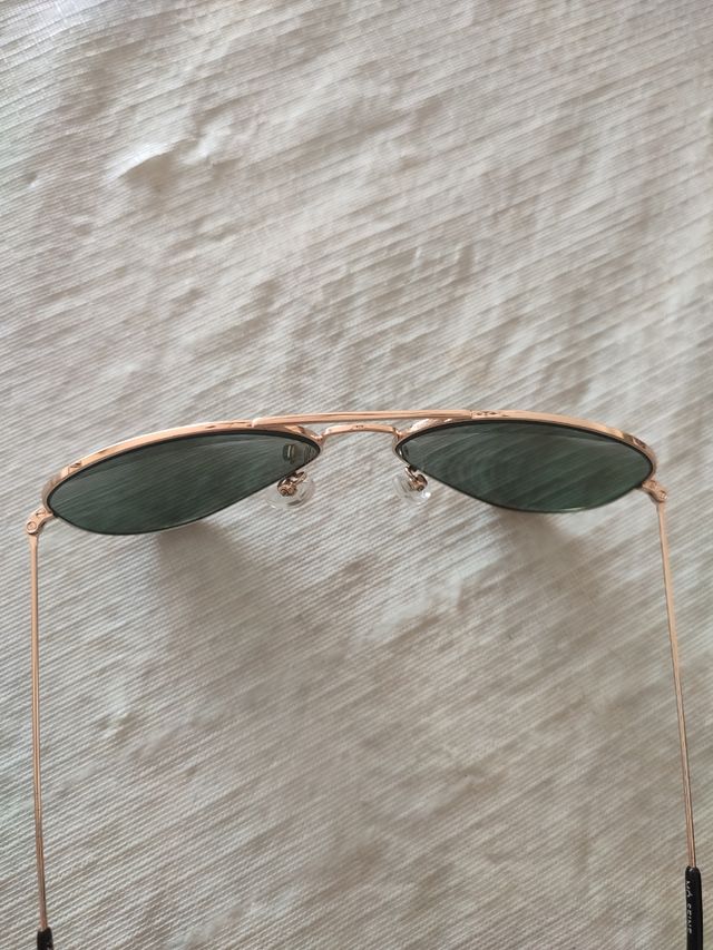 Gafas sol aviador doradas