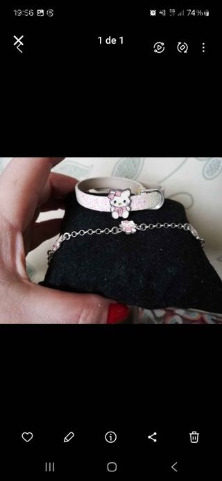 Pulsera Hello Kitty - 2 piezas