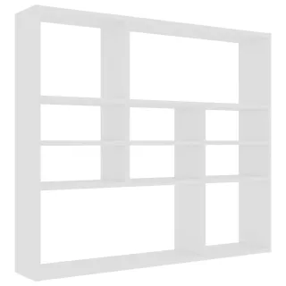 vidaXL Estantería de pared madera contrachapada 