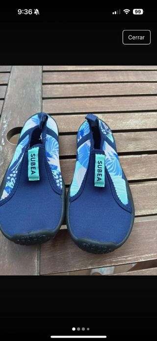 Escarpines Subea playa talla 28