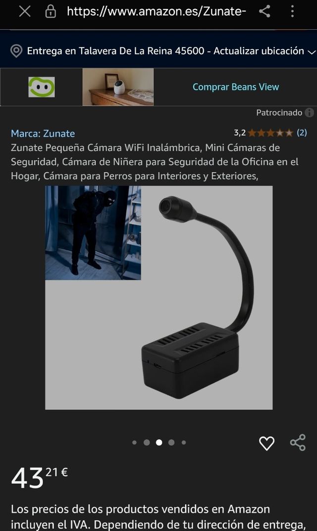 Mini videocamera WiFi - Wireless