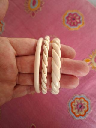 Set 3 bracciali materiale pregiato naturale 