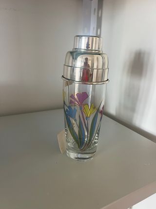 Shaker cocktail & bicchieri decorati