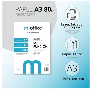 Papel Multifunción A3 m-office 80gr