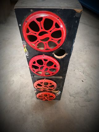 Cajón para subwoofer 12 pulgadas+bandeja 4 medios