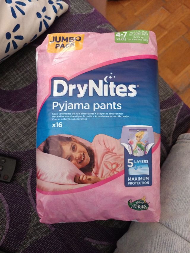 DryNites Pyjama pants niña 4-7 años x14