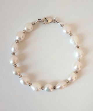 OFFERTA! Bracciale perle barocche e AG 925
