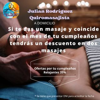 Quiromasajista en o a domicilio